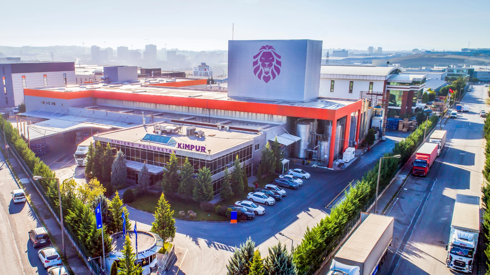 Kimpur production plant, Gebze Widok z lotu ptaka na zakład produkcyjny Kimpur w Gebze w Turcji